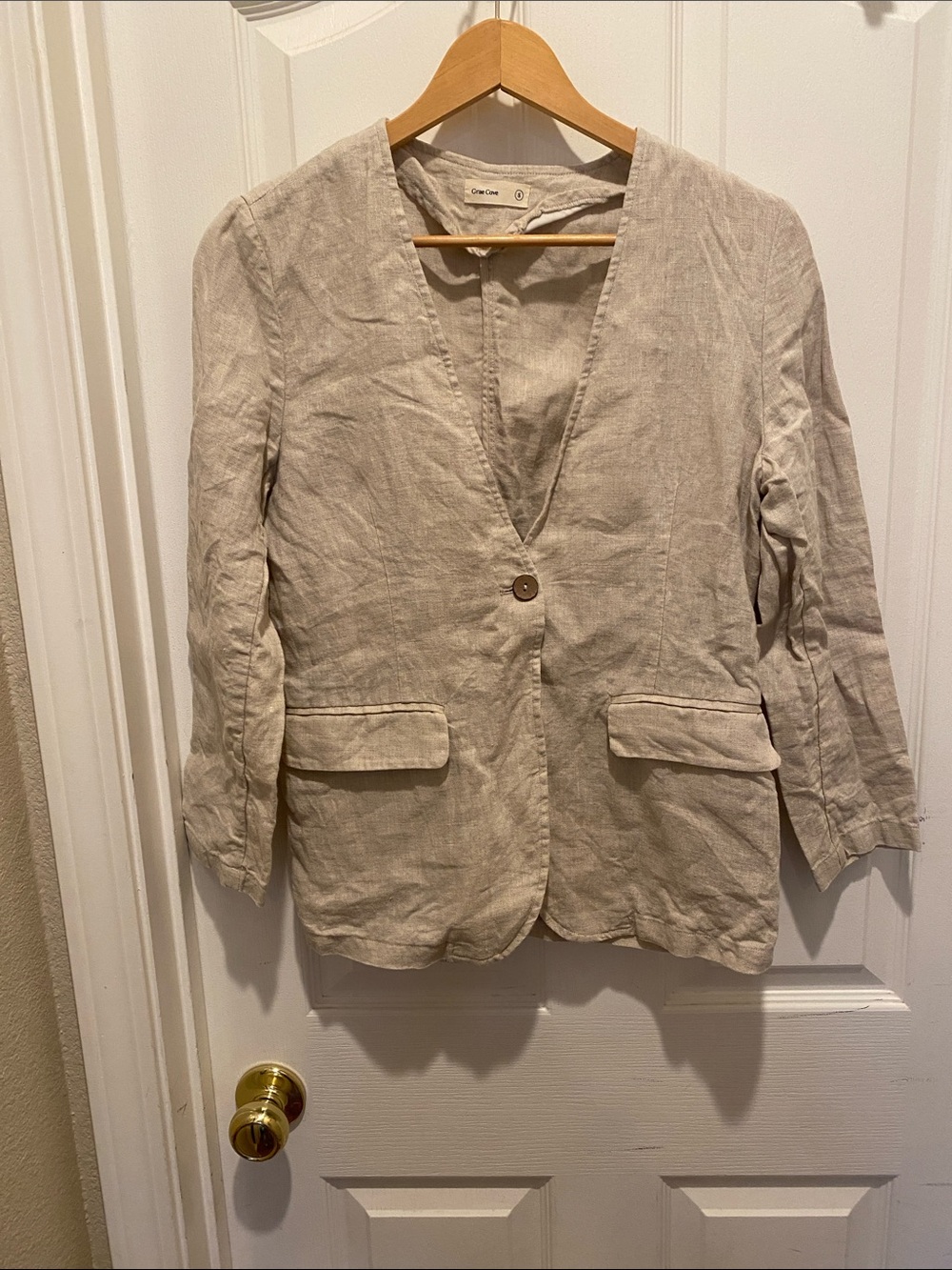 Grae Cove women’s linen blazer-small